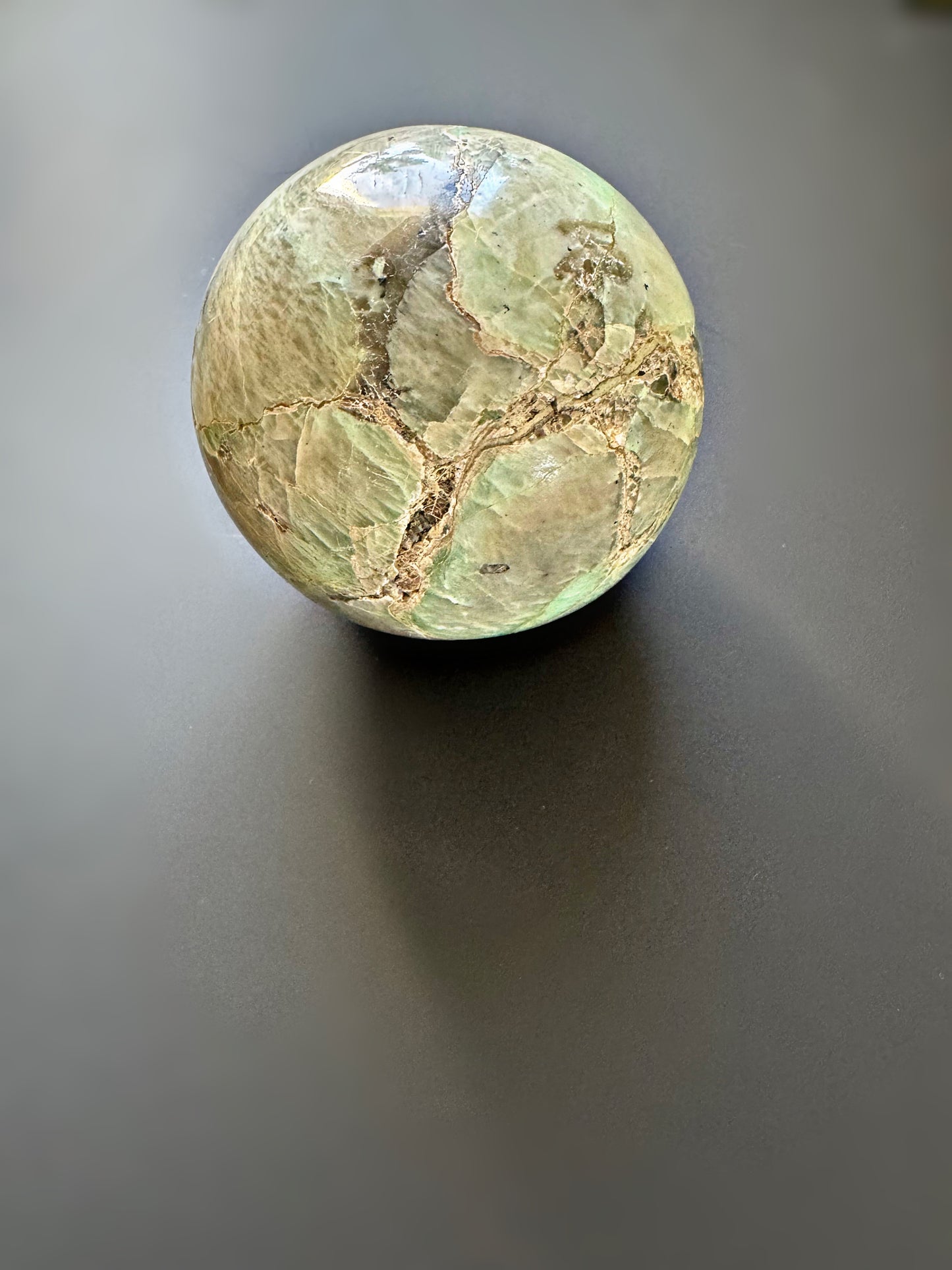 Grüne Mondstein Kugel #1