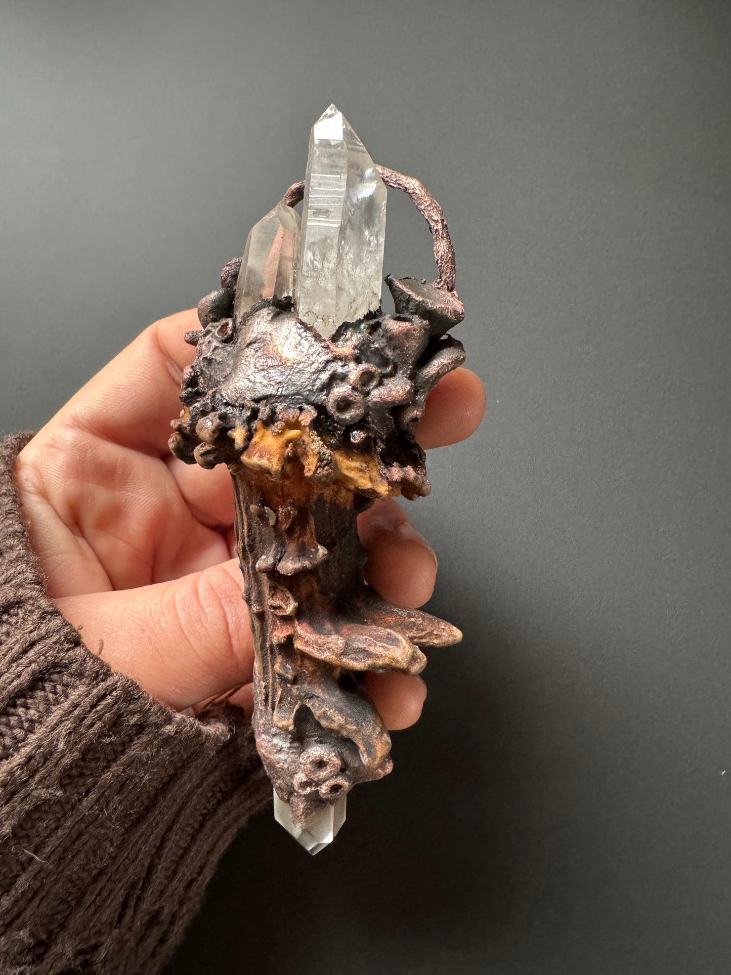Antler Lemurian Quarz Kette #1