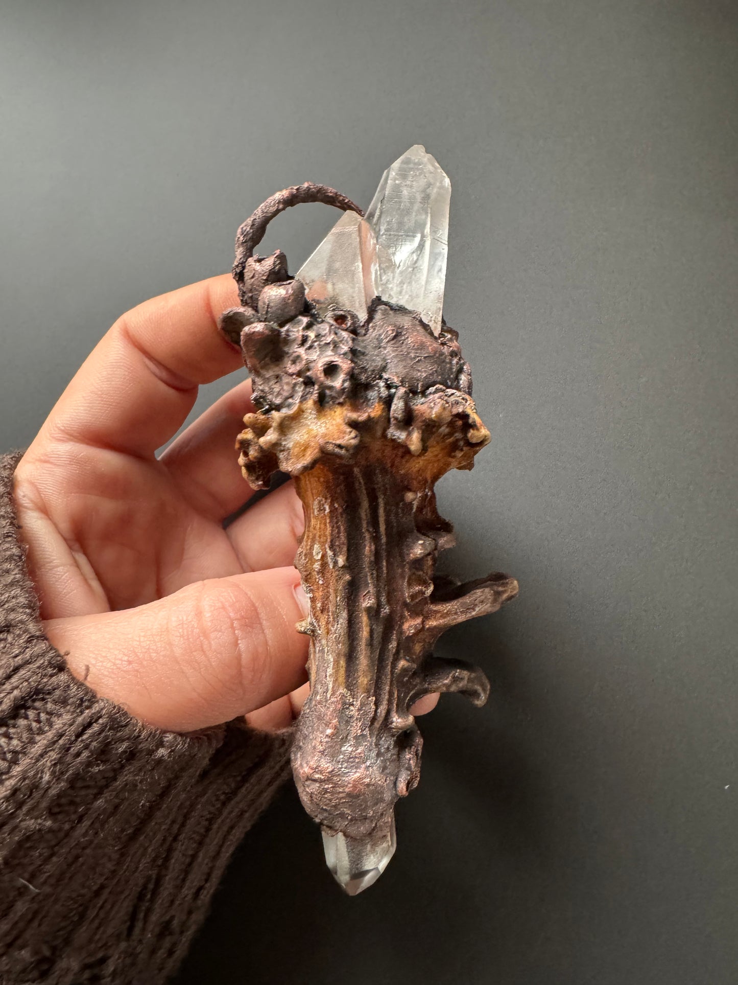 Antler Lemurian Quarz Kette #1
