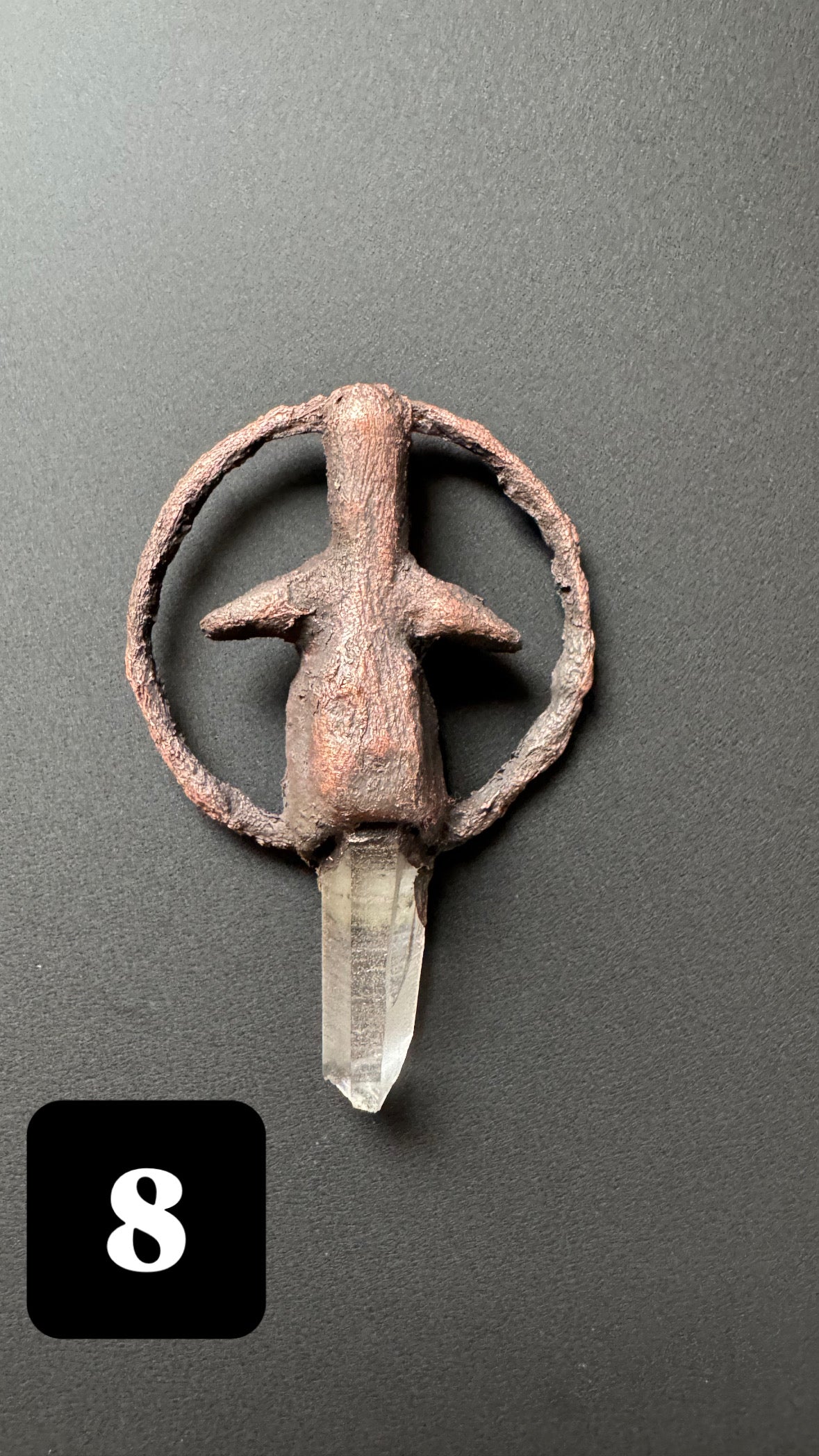 Queen of Swords Lemurian Quarz Kette