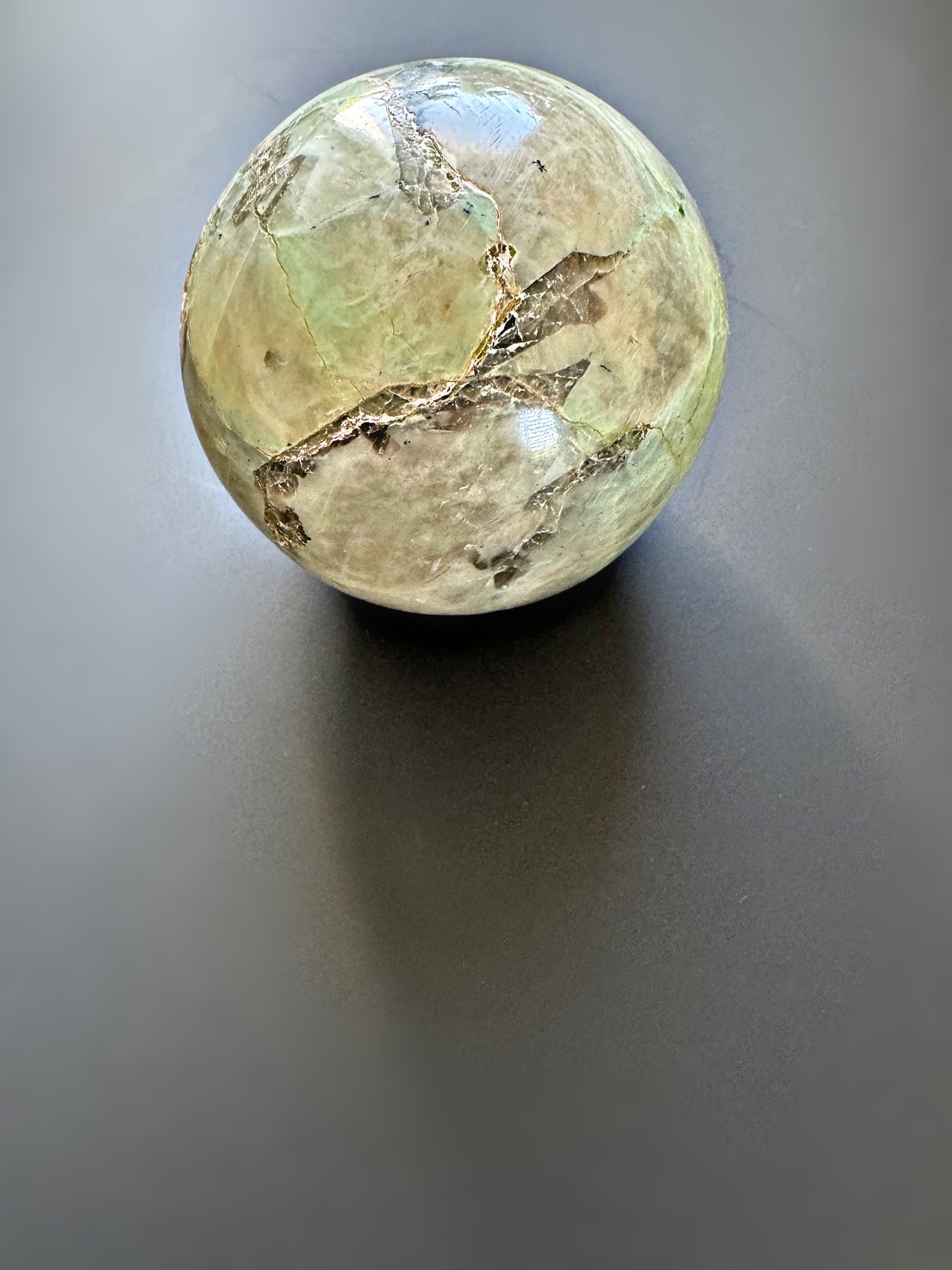 Grüne Mondstein Kugel #1