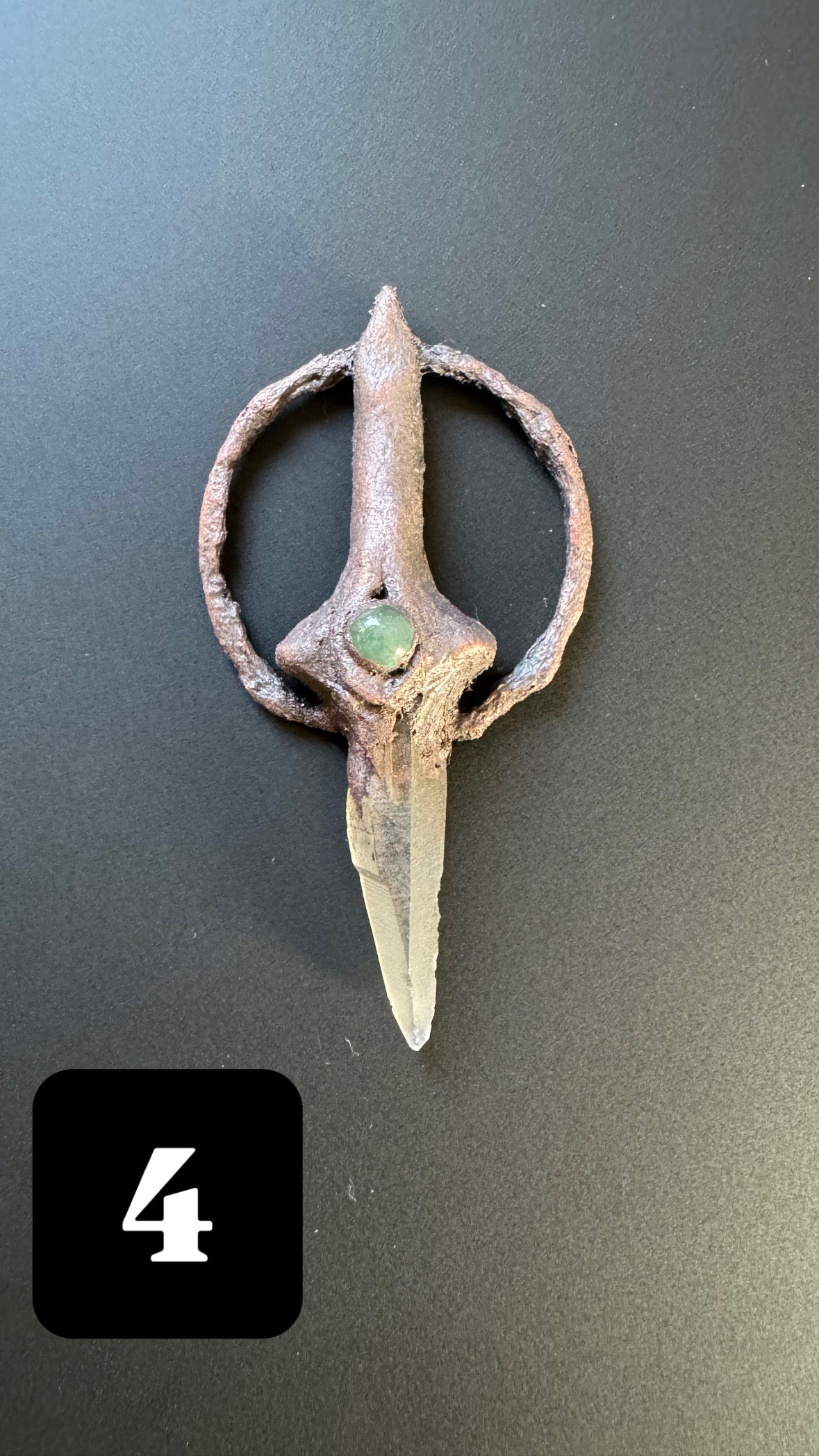 Queen of Swords Lemurian Quarz Kette