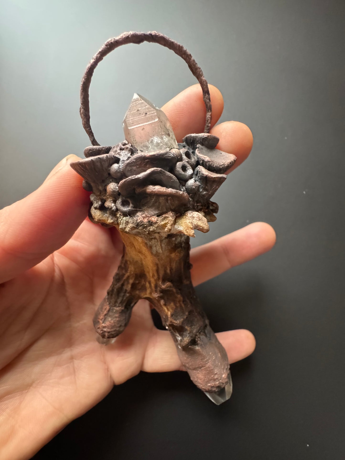 Antler Lemurian Quarz Kette #3
