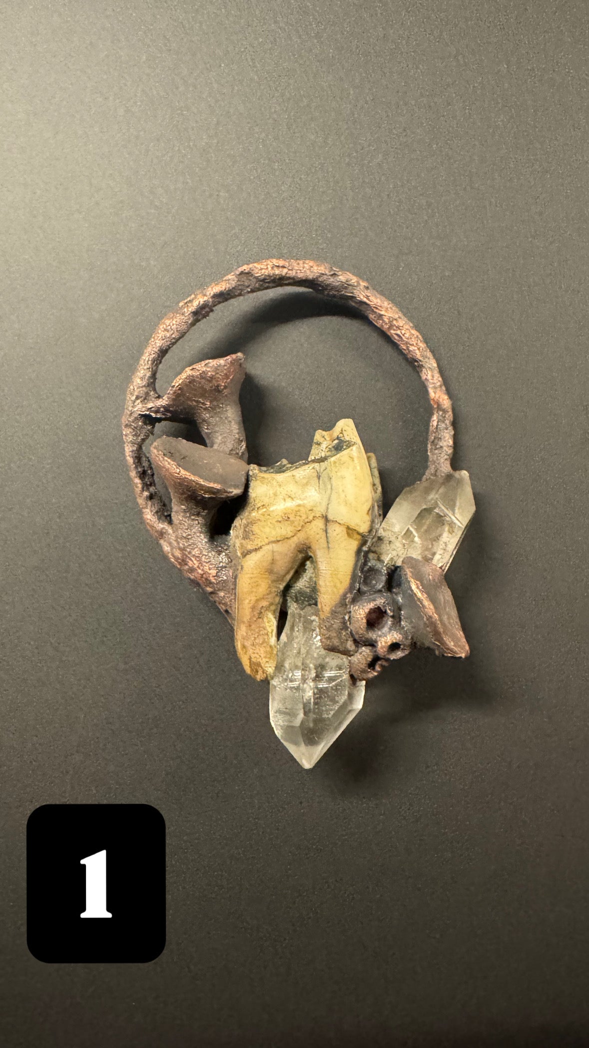 Teeth Lemurian Quarz Kette