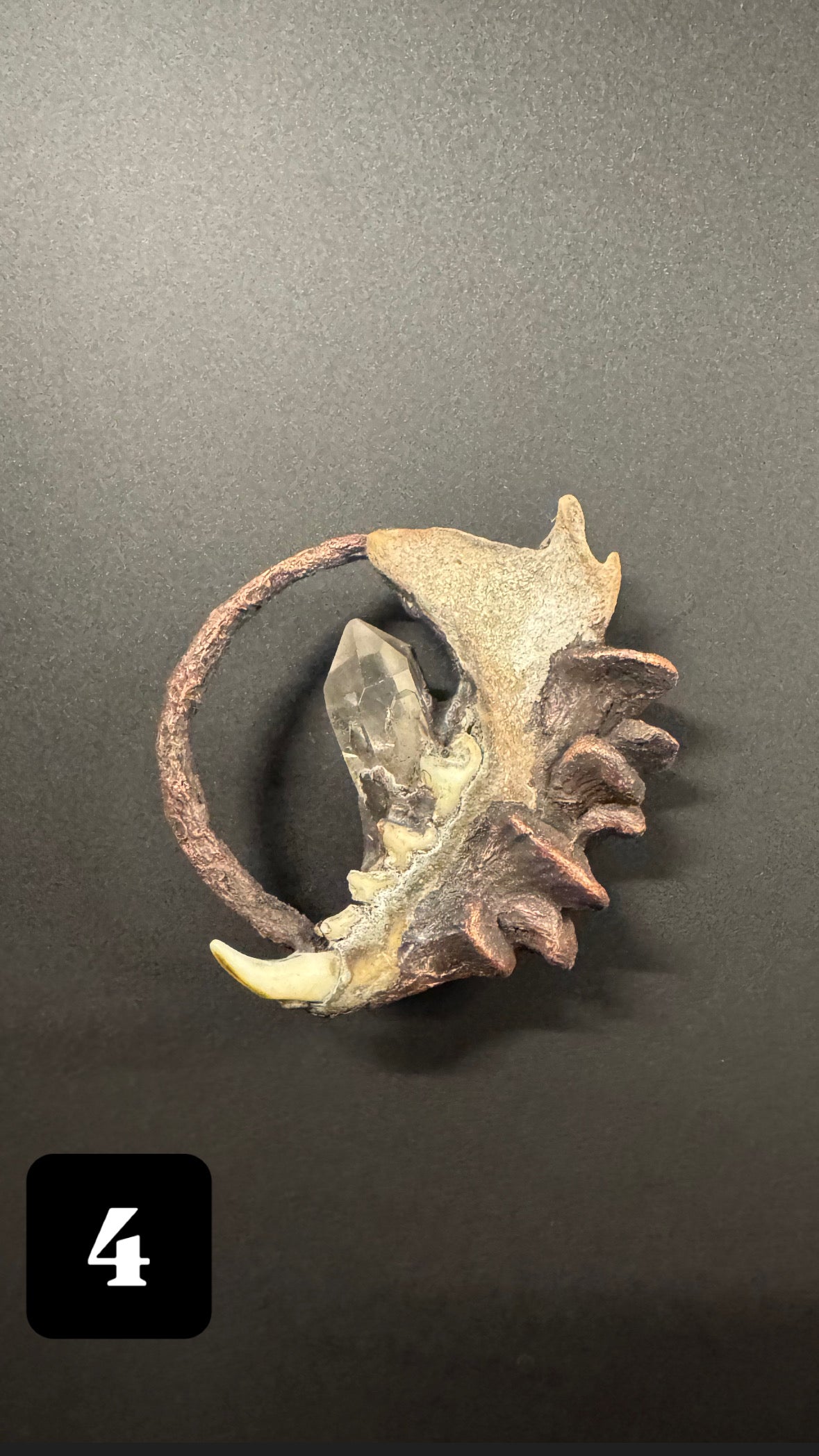 Teeth Lemurian Quarz Kette