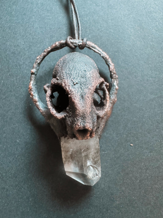 Catskull Lemurian Quarz Kette