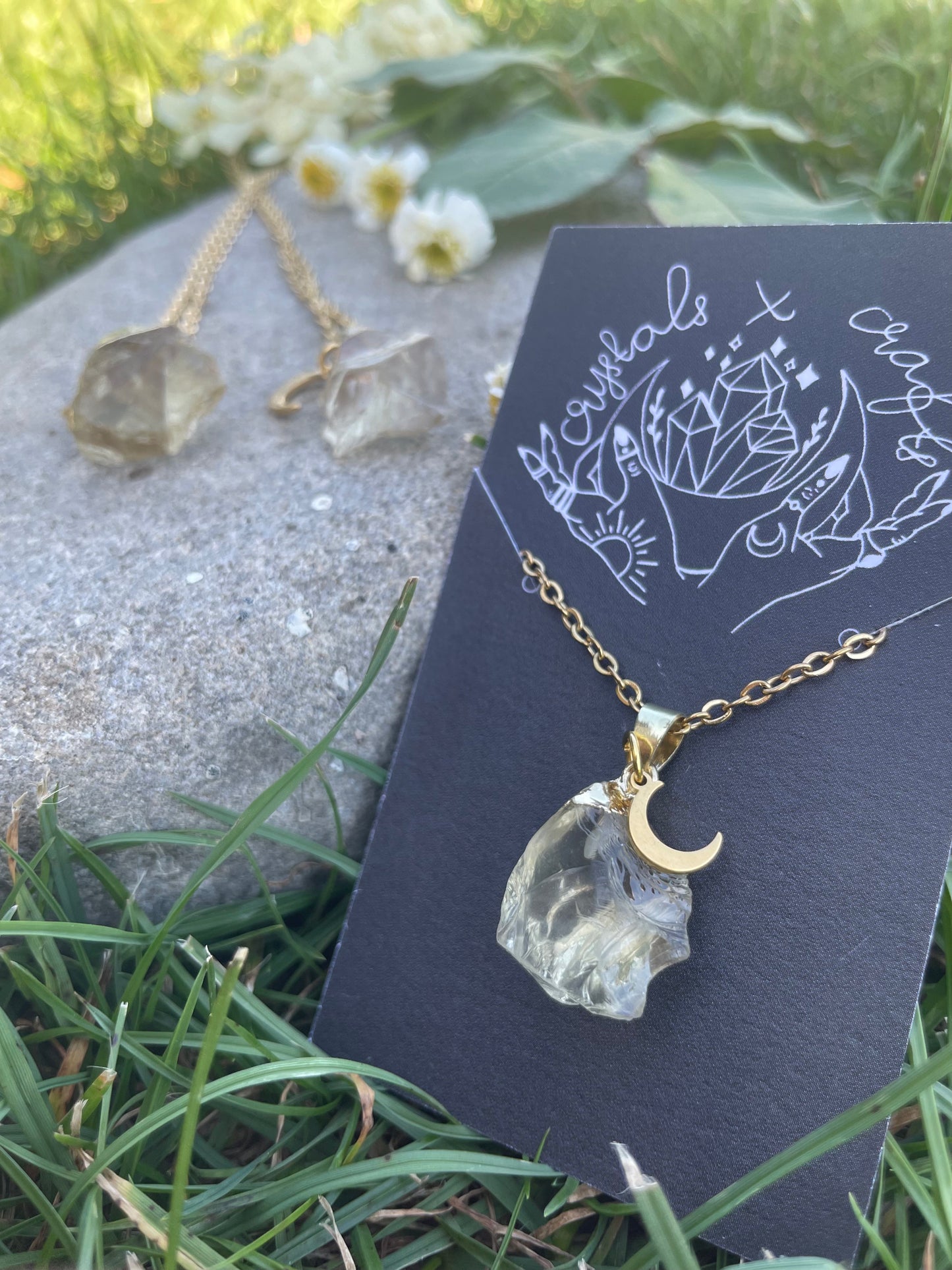 Lemonquarz (roh, gold)