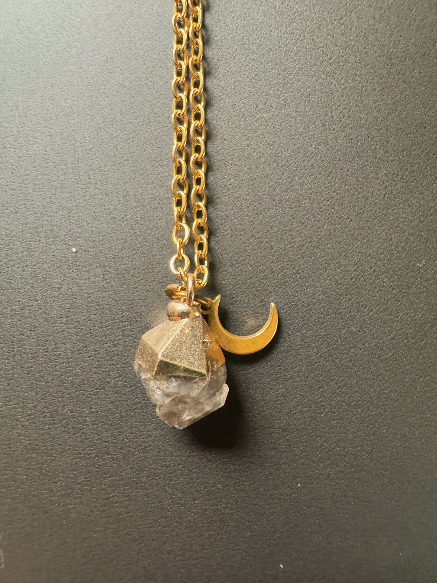 Herkimer Diamant Kette (gold)