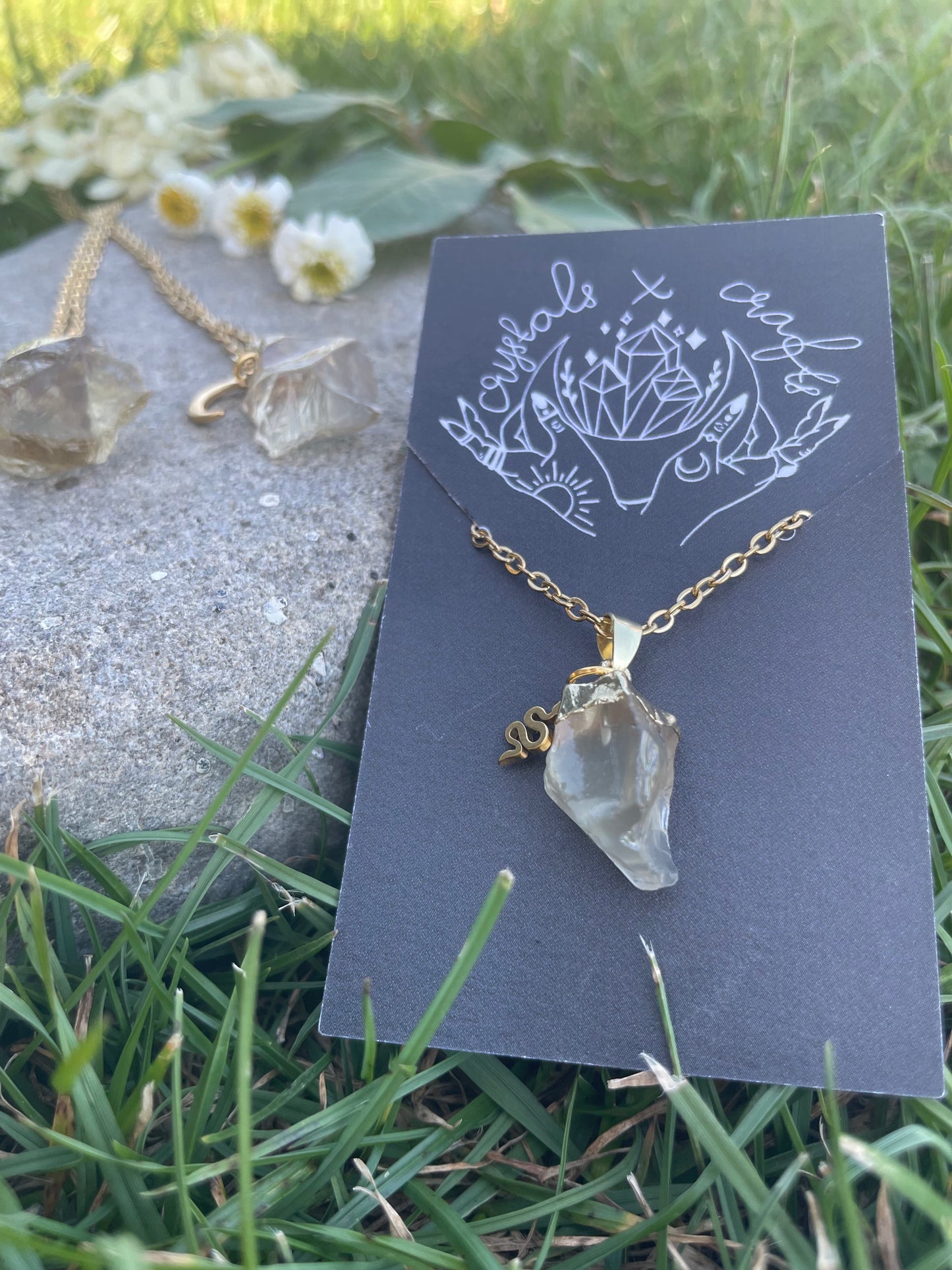 Lemonquarz (roh, gold)