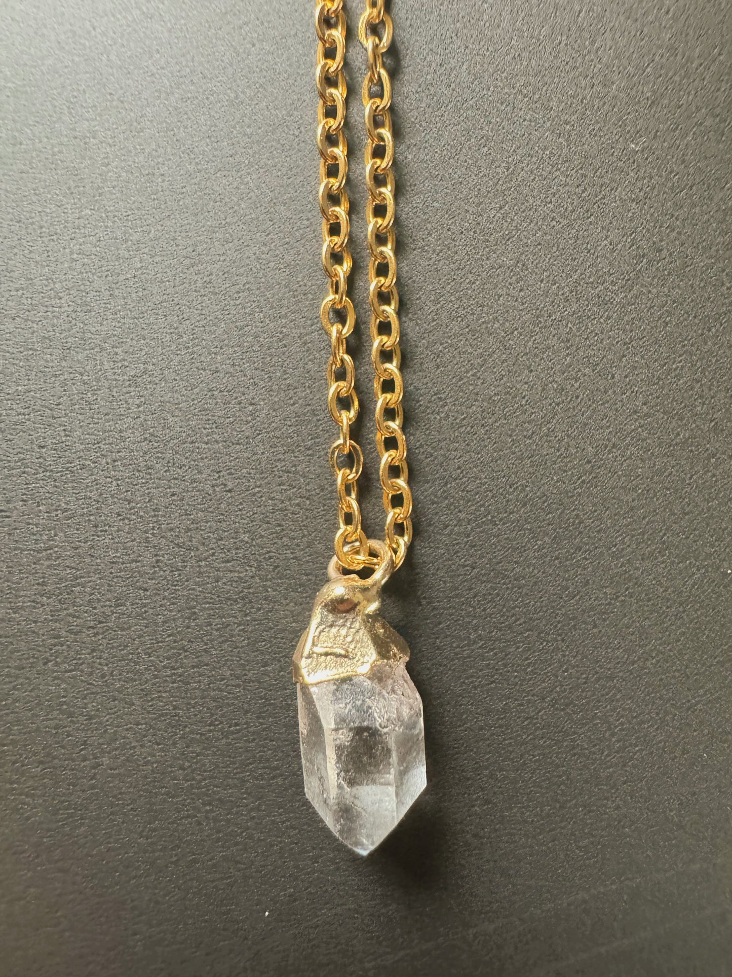 Herkimer Diamant Kette (gold)