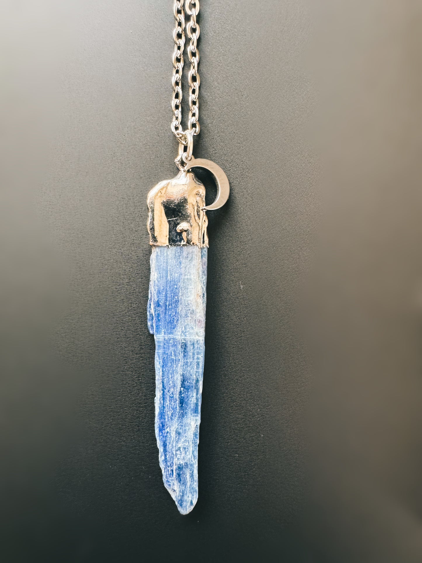 Kyanit Kette (roh, silber)