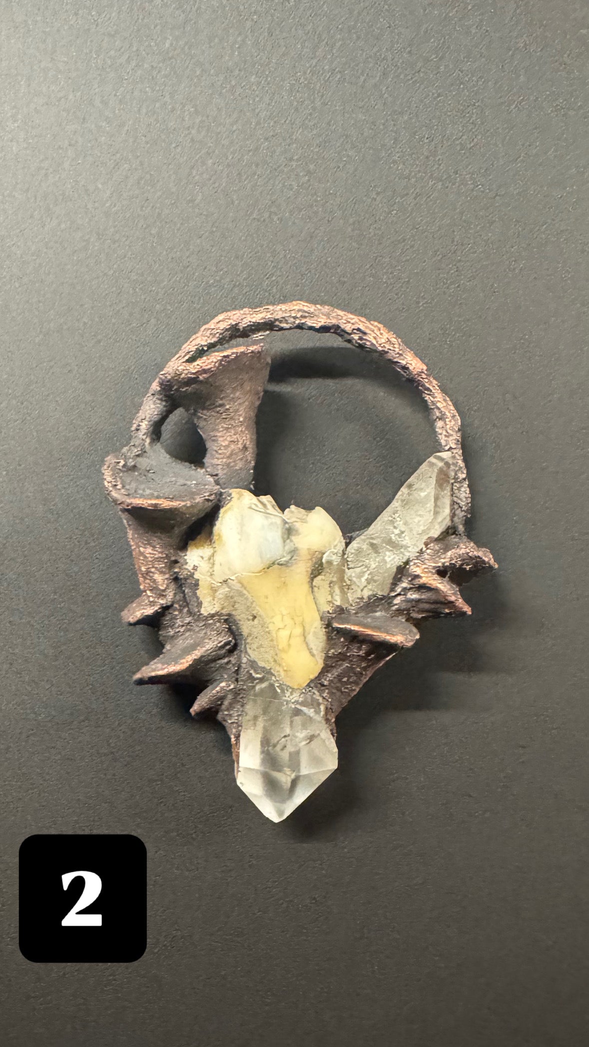 Teeth Lemurian Quarz Kette