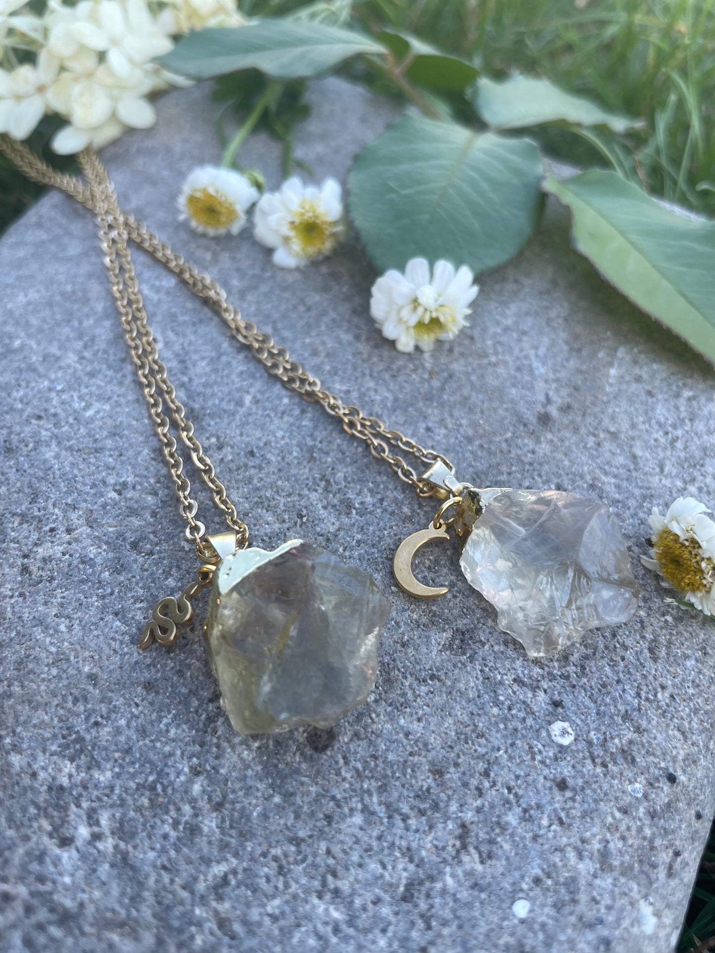 Lemonquarz (roh, gold)